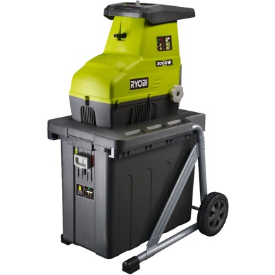 RYOBI RSH3045U, Измельчитель садовый, 220 В, 3000 Вт, лезвия, диаметр веток до 45 мм, контейнер 55 л, 21 кг - фото1
