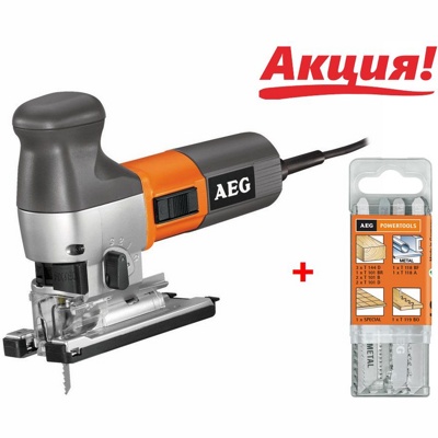AEG STEP 1200 XE, Лобзик, 600 Вт, 3000 ходов/мин, AVS, кейс, арт 20330 - фото1