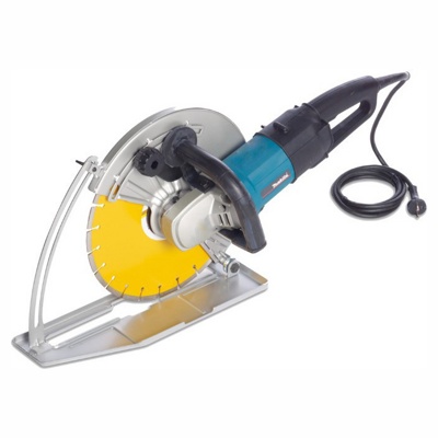 Makita 4114S, Угловая отрезная машина по бетону, ф355х25.4мм, 2400Вт, рез-125мм, плавный пуск - фото2 Makita 4114S, Угловая отрезная машина по бетону, ф355х25.4мм, 2400Вт, рез-125мм, плавный пуск - фото2