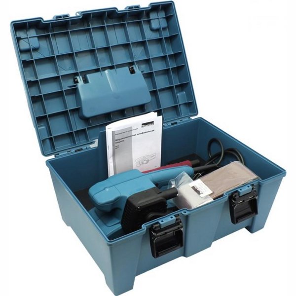 Makita 9911K, ленточная шлифовальная машина,  650 вт, лента 76Х457 мм, 2,6 кг, регулировка, чемодан (Makita 9911 K) фото-3