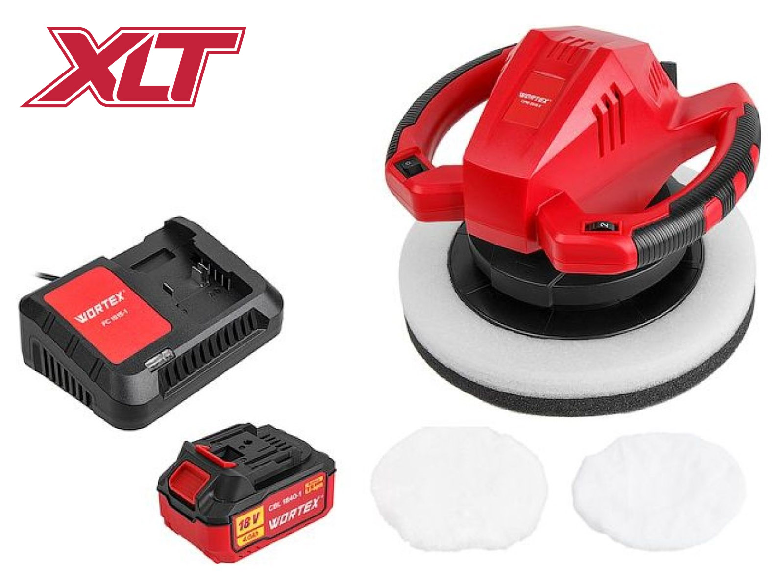 Аккум. полировальная машина WORTEX CPM 2518 E в кор. ALL1 XLT с акб и з/у SET Аккум. полировальная машина WORTEX CPM 2518 E в кор. ALL1 XLT с акб и з/у SET