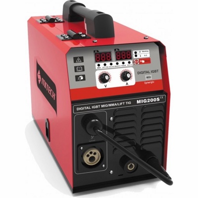 Mitech MIG 200S, инверторный полуавтомат, MIG/MMA/LIFT TIG, 40-200 А, 6 кВт - фото1 Mitech MIG 200S, инверторный полуавтомат, MIG/MMA/LIFT TIG, 40-200 А, 6 кВт - фото1