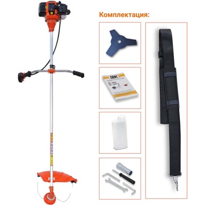 Мотокоса SBK BC-3500 (3.5 кВт, косильная головка, нож 3 зуб., ремень одноплечный) - фото1