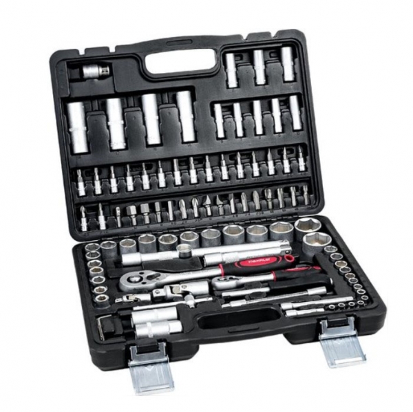 P.I.T. MXT-94-SET, Набор инструментов MaxPiler ,94 предмета,1/2" и 1/4", CrV - фото1