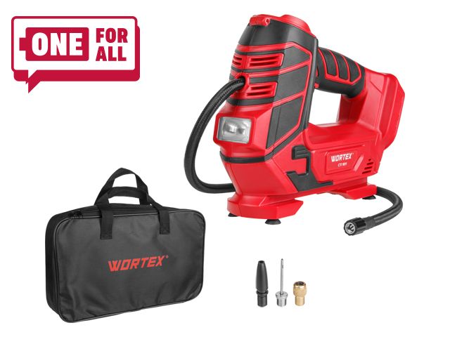 Аккум. компрессор WORTEX CTI 1811 в кор. ALL1 XLT SOLO 18 В, 11 бар, 12 л/мин