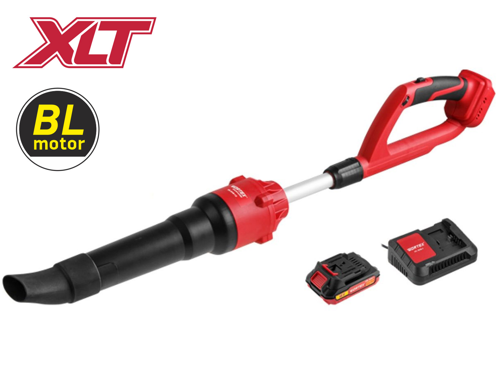 Аккум. воздуходувка WORTEX BB 2018-1 D ALL1 XLT SET 18В, БЕСЩЁТ., 162-450 м.куб/ч, 72-190 км/ч - фото1