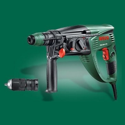 Bosch PBH 3000-2 FRE (0.603.394.220), перфоратор электрический, 750 Вт, 2,8 Дж, 2 скорости, кейс, зубило - фото2 Bosch PBH 3000-2 FRE (0.603.394.220), перфоратор электрический, 750 Вт, 2,8 Дж, 2 скорости, кейс, зубило - фото2