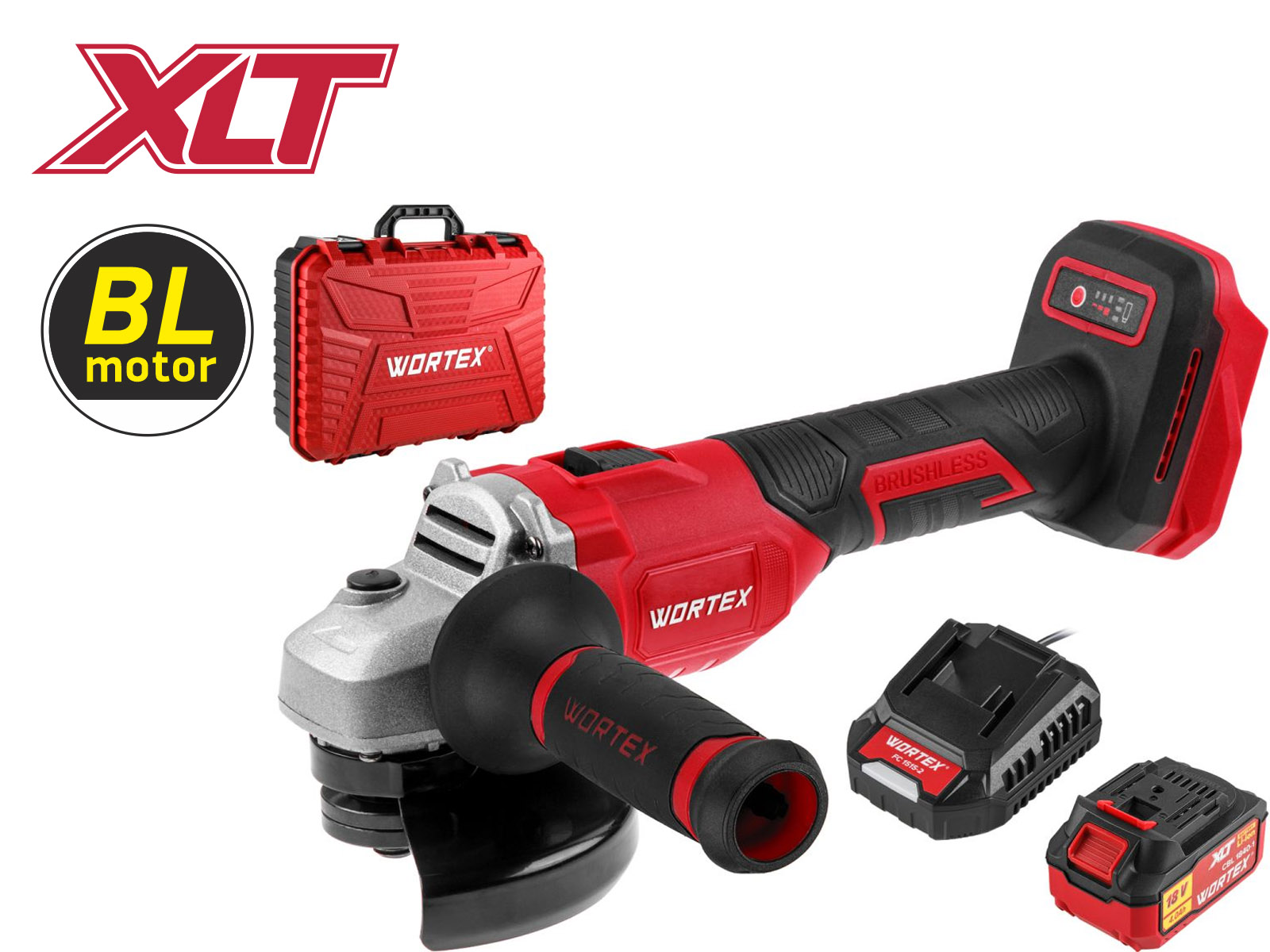 Аккум. углошлифмашина WORTEX LX CAG 1812-1 E в чем. ALL1 XLT SET БЕСЩЕТ., 18 В, 125 мм, 8000 об/м Аккум. углошлифмашина WORTEX LX CAG 1812-1 E в чем. ALL1 XLT SET БЕСЩЕТ., 18 В, 125 мм, 8000 об/м