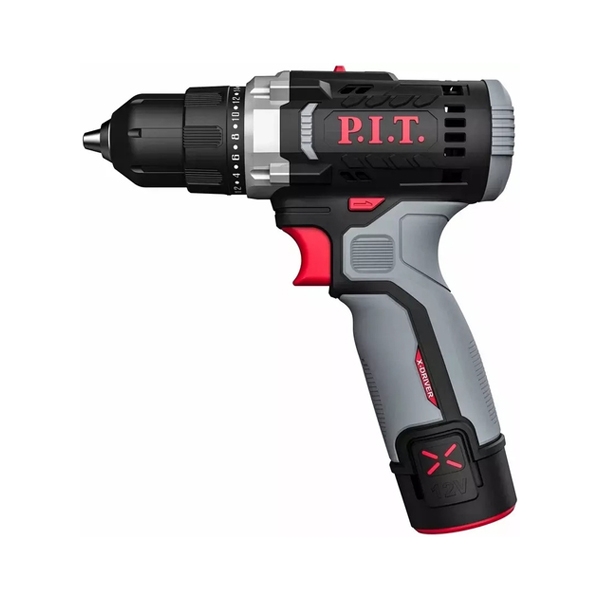 P.I.T. PBM12K-10A/1, Дрель аккумуляторная X-DRIVER, 12 В, 25 Нм, патр 10 мм, 2ск., АКБ 1,5 Ач, ЗУ - фото1 P.I.T. PBM12K-10A/1, Дрель аккумуляторная X-DRIVER, 12 В, 25 Нм, патр 10 мм, 2ск., АКБ 1,5 Ач, ЗУ - фото1