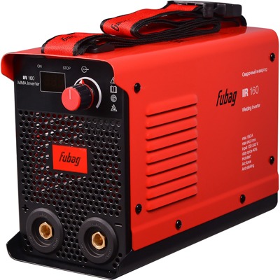 FUBAG IR 160, Инвертор сварочный, 150-240 В, 10-160 A, 1.6-4.0 мм электр, дисплей, 3,25 кг - фото1