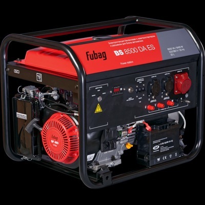 FUBAG BS 8500 DA ES, Бензогенератор с коннектором автоматики, мощность 8,5(2,8х3)/6,4(2,1х3) кВА, эл.стартер, 380/220 В, 2х16А (220В)/1х16А (380 В), арт. 29123 - фото1