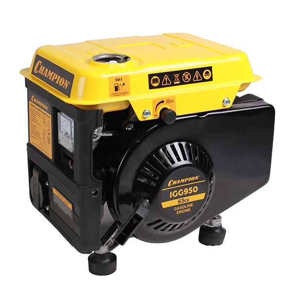 Champion IGG950, Генератор, 0,80,9 кВт, ВА 1*23016и125, 11,7 кг - фото1