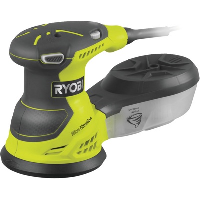 RYOBI ROS310-SA20, Эксцентриковая шлифмашина, 310 Вт, ампл.колеб. 2,4 мм, диам. подошвы 125 мм, рег.оборотов, 14000-26000 об/мин, вес 1,7 кг - фото1 RYOBI ROS310-SA20, Эксцентриковая шлифмашина, 310 Вт, ампл.колеб. 2,4 мм, диам. подошвы 125 мм, рег.оборотов, 14000-26000 об/мин, вес 1,7 кг - фото1