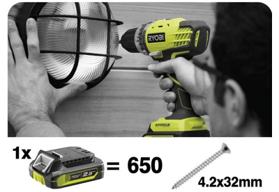 Ryobi R 14 DDE LL25S, Шуруповерт и набор оснастки, арт 22969 - фото2 Ryobi R 14 DDE LL25S, Шуруповерт и набор оснастки, арт 22969 - фото2