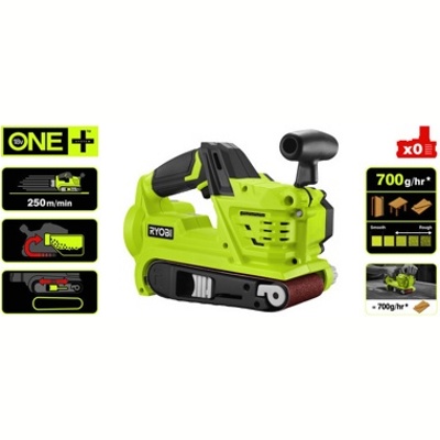 RYOBI R18 BS-0 , Ленточная шлифмашина аккумуляторная, без АКБ и зарядного, арт 27567 - фото1