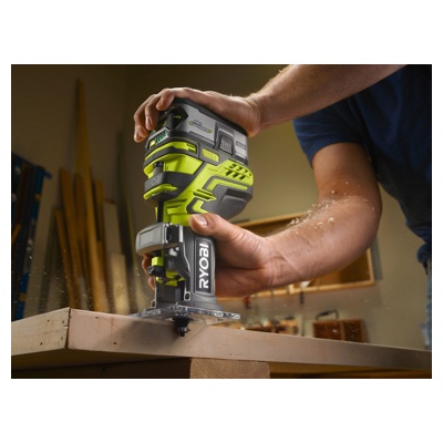 RYOBI R 18 TR-0 , Фрезер кромочный, без АКБ и зарядного, арт 27568 - фото2 RYOBI R 18 TR-0 , Фрезер кромочный, без АКБ и зарядного, арт 27568 - фото2