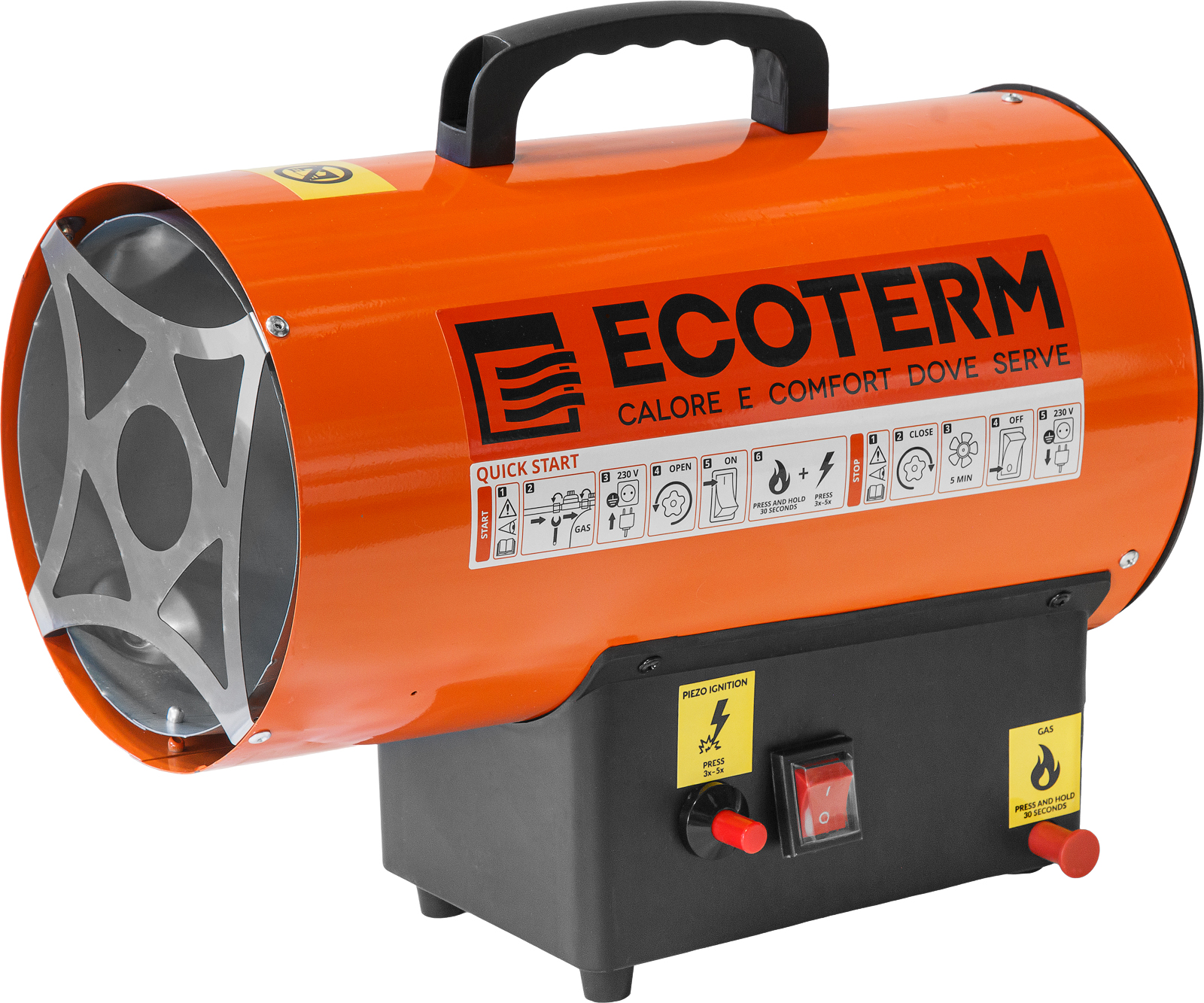 Нагреватель воздуха газовый Ecoterm GHD-152 - фото1 Нагреватель воздуха газовый Ecoterm GHD-152 - фото1