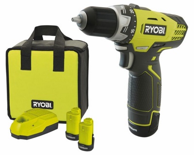 Ryobi RCD 12012 L, Шуруповерт, 12 В, 1,3 Ач Li-Ion, 25 Нм, 1.07 кг, сумка и набор оснастки, арт 20281 - фото2 Ryobi RCD 12012 L, Шуруповерт, 12 В, 1,3 Ач Li-Ion, 25 Нм, 1.07 кг, сумка и набор оснастки, арт 20281 - фото2