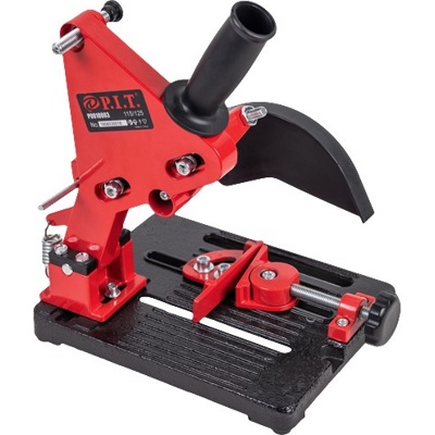 P.I.T. P0010003, Стойка для УШМ, диам.круга 115-125 мм.,угловые тиски, 45 град., литое основание - фото1