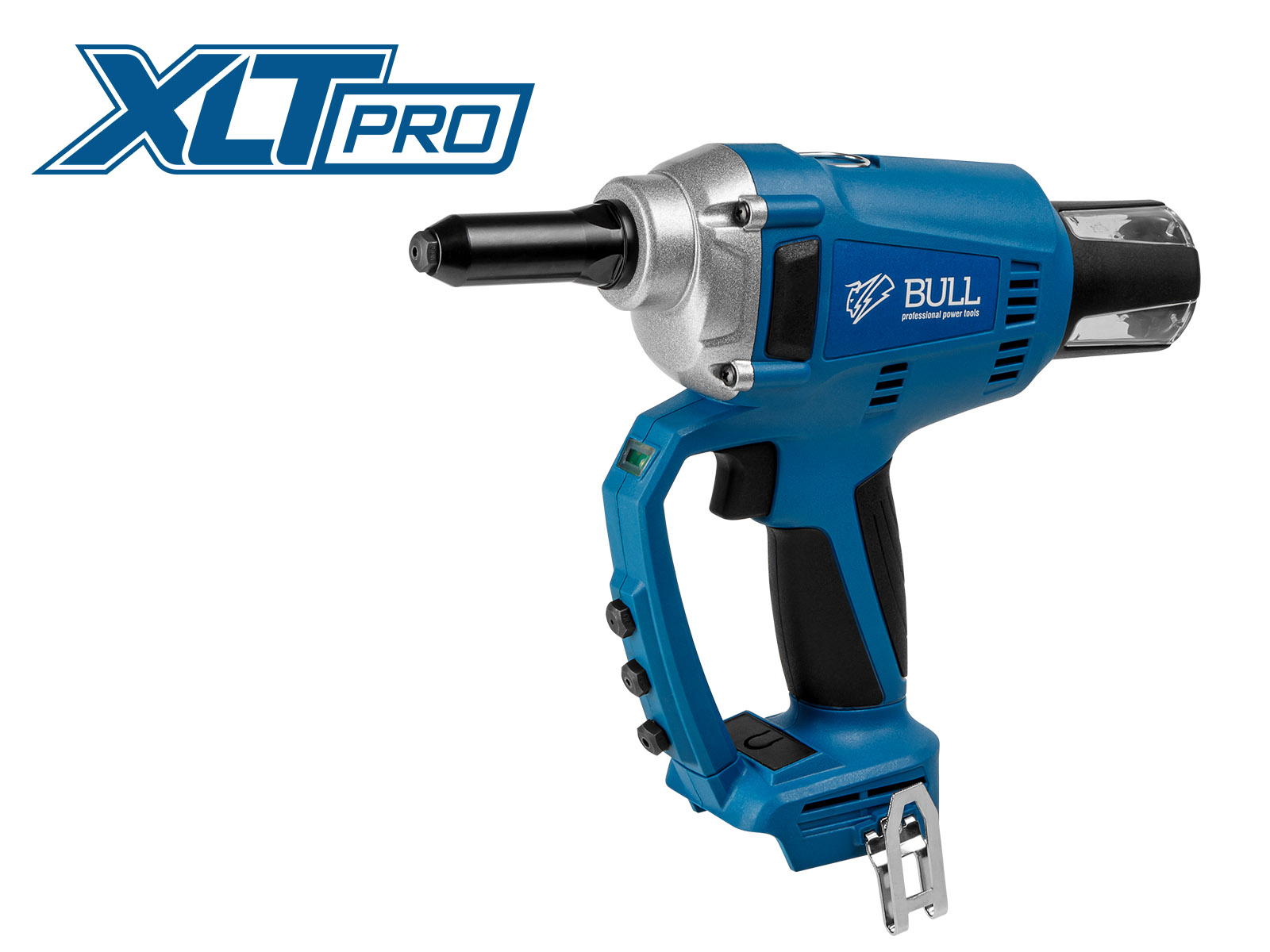 Аккум. заклепочный пистолет BULL CRG 1018 в кор. XLTpro SOLO, БЕСЩЕТ., 25 мм, 10000 Н Аккум. заклепочный пистолет BULL CRG 1018 в кор. XLTpro SOLO, БЕСЩЕТ., 25 мм, 10000 Н