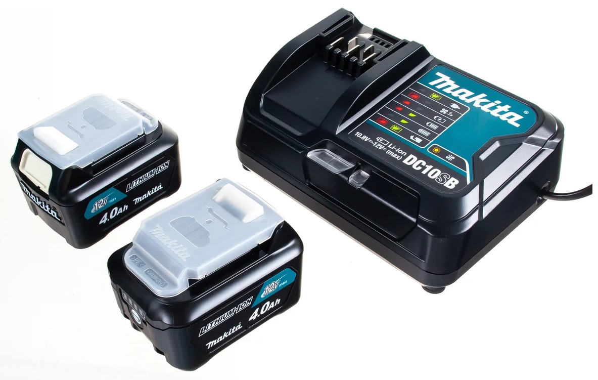 Makita 197641-2, Аккумулятор BL1041B 4.0 Ah (2 шт) + зарядное DC10SB MAKITA в кейсе - фото1