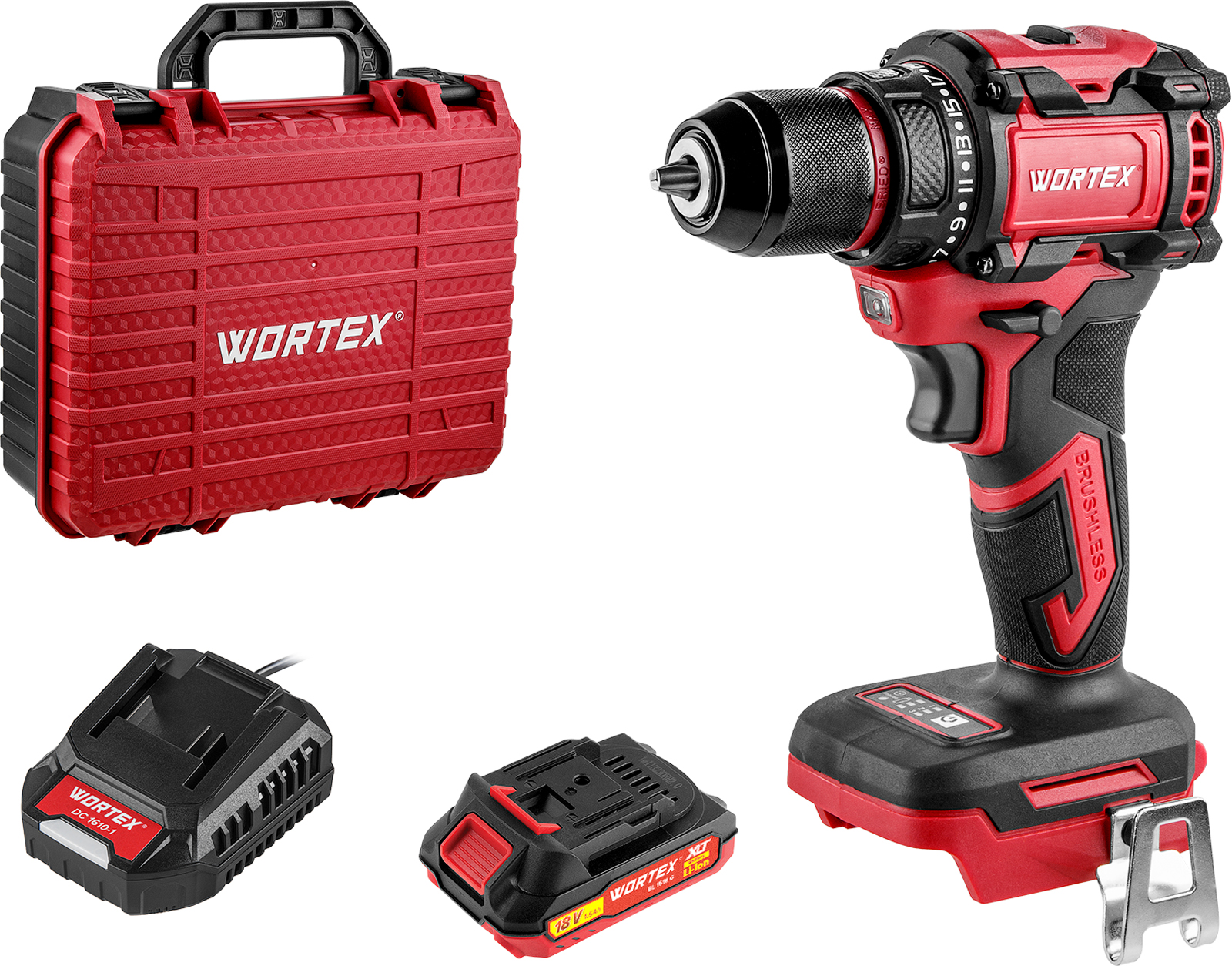 Аккум. дрель-шуруповерт WORTEX BD 2025 DLi в чем. ALL1 XLT БЕСЩЕТ, 18 В, 50 Н*м, 1х1,5 А*ч, БЗП 10 м