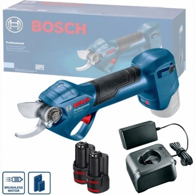 Секатор аккумуляторный Bosch Pro Pruner (0.601.9K1.021) 2*3,0Ah Коробка - фото1 Секатор аккумуляторный Bosch Pro Pruner (0.601.9K1.021) 2*3,0Ah Коробка - фото1