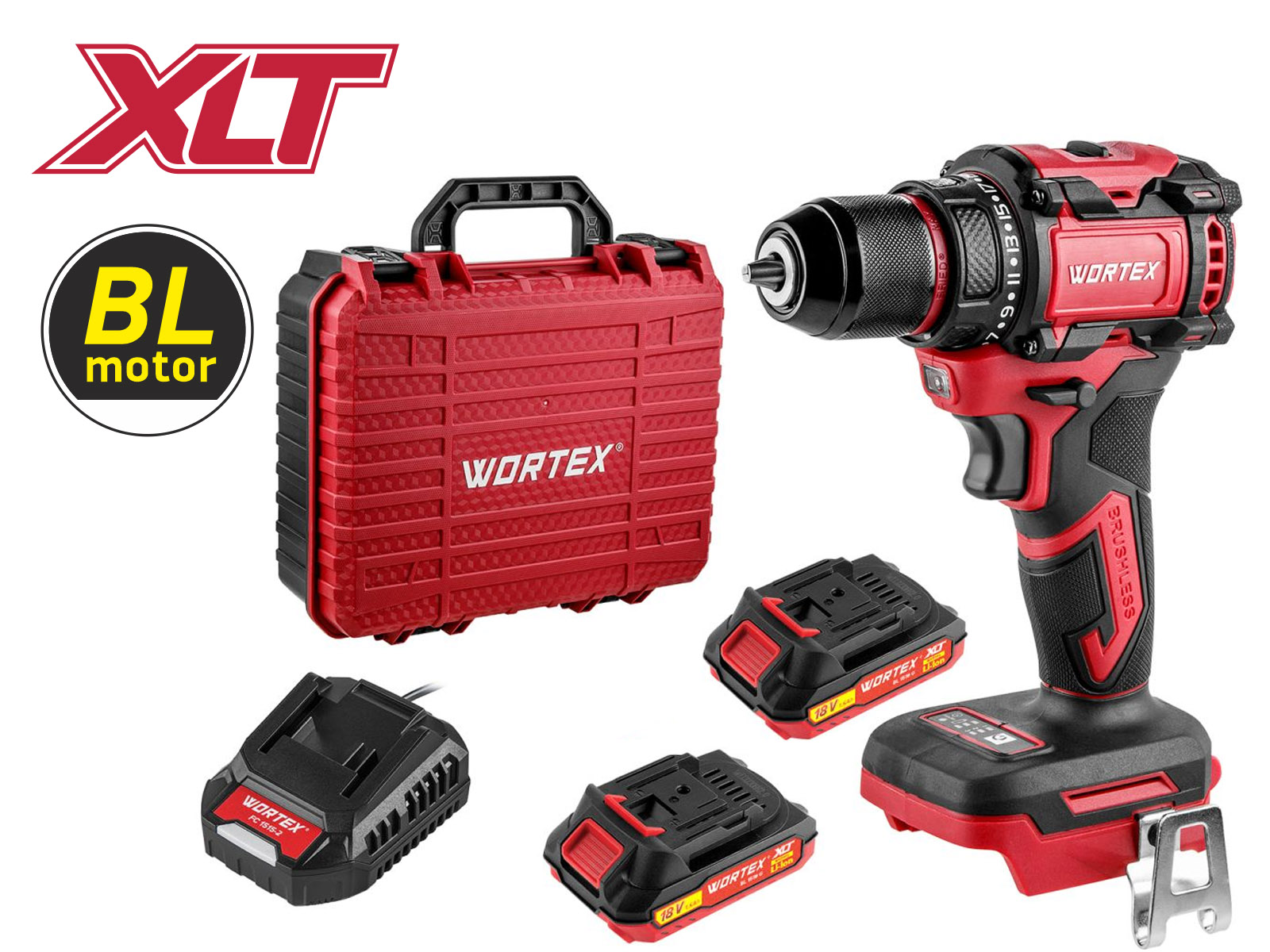 Аккум. дрель-шуруповерт WORTEX BD 2025 DLi в чем. ALL1 XLT БЕСЩЕТ, 18 В, 50 Н*м, 2х1,5 А*ч, БЗП 10 м Аккум. дрель-шуруповерт WORTEX BD 2025 DLi в чем. ALL1 XLT БЕСЩЕТ, 18 В, 50 Н*м, 2х1,5 А*ч, БЗП 10 м