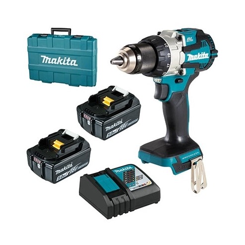 Makita DDF489RTJ, Аккум. дрель-шуруповерт MAKITA LXT DDF489RTJ в кейсе (18 В, 2*АКБ 5Ач, ЗУ)
