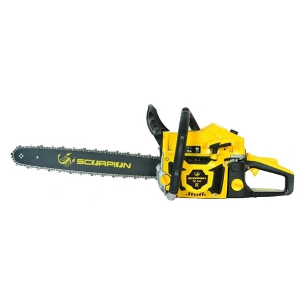 SCORPION SP-540, Пила цепная бензиновая SCORPION, 2200 Вт/3,2 л.с., 52 см. куб., шина 450 мм/18", цепь 0,325-1,5-72 SCORPION SP-540, Пила цепная бензиновая SCORPION, 2200 Вт/3,2 л.с., 52 см. куб., шина 450 мм/18", цепь 0,325-1,5-72