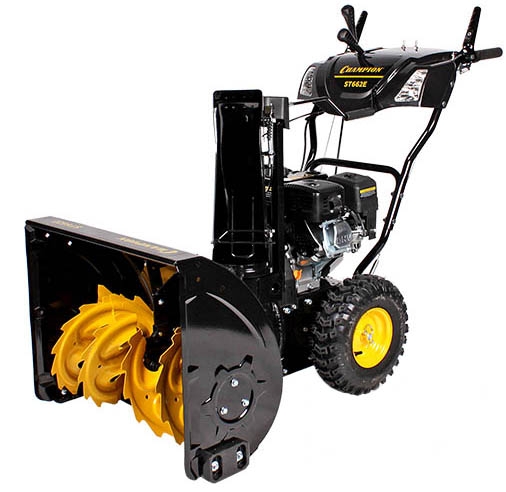 CHAMPION ST662E, Снегоуборщик бензиновый, 4,8 кВт6,5 лс, шир 61 см, старт ручнойэлектро,  80,5 кг - фото1