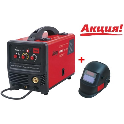 FUBAG IRMIG 160 SYN, Сварочный полуавтомат с горелкой 3 м, ММА/MIG/MAG/TIG, арт 28713 - фото1