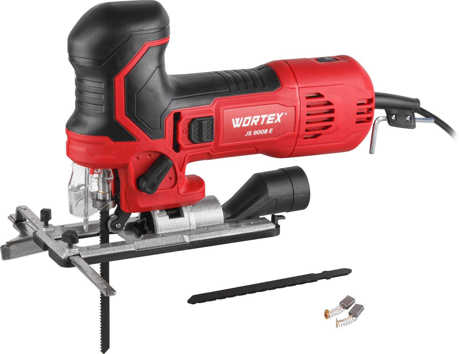 Лобзик электрический WORTEX JS 9008 E в кор. 750 Вт, 800-3000 ход/мин, пропил до 90 мм, грибов. рук. - фото1 Лобзик электрический WORTEX JS 9008 E в кор. 750 Вт, 800-3000 ход/мин, пропил до 90 мм, грибов. рук. - фото1