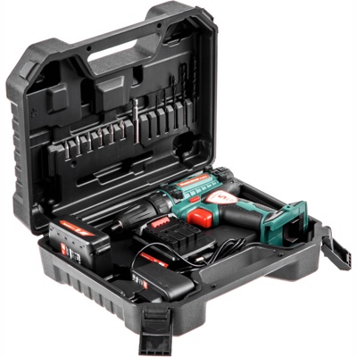 Hammer Flex ACD120Li, Дрель-шуруповерт аккум., 12В 2x1.3Ач, 0-350/0-1250об/мин, 26Нм, кейс, 2 акб - фото2