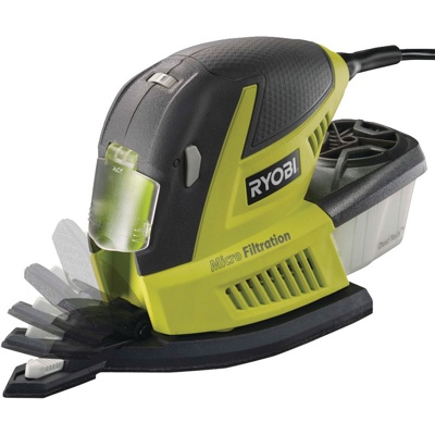 RYOBI RMS180-S, Дельташлифовальная машина, 180 Вт; подошва 100х176 мм; аплитуда 2 мм; липучка; 6000-12000 об/мин; 1,1 кг - фото1 RYOBI RMS180-S, Дельташлифовальная машина, 180 Вт; подошва 100х176 мм; аплитуда 2 мм; липучка; 6000-12000 об/мин; 1,1 кг - фото1
