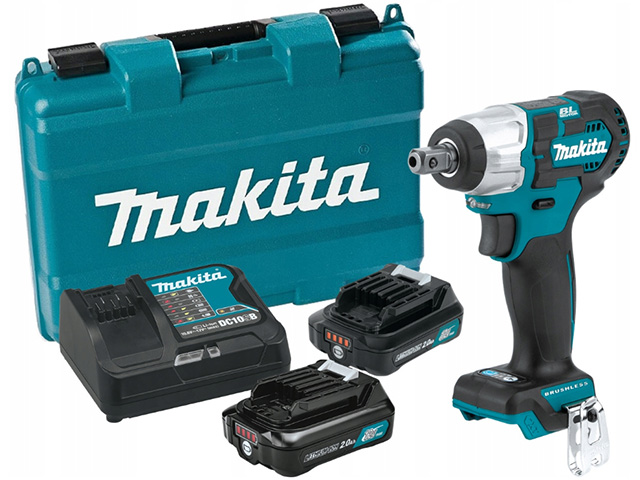 Makita TW160DWAE, Аккумуляторный ударн. гайковерт, 12В/2x2 Ач Li-ion, 0-3600/0-2000 уд/мин, 160Нм, квадрат 3/8, 1.0кг, чемодан - фото1 Makita TW160DWAE, Аккумуляторный ударн. гайковерт, 12В/2x2 Ач Li-ion, 0-3600/0-2000 уд/мин, 160Нм, квадрат 3/8, 1.0кг, чемодан - фото1