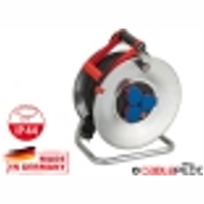 Brennenstuhl Garant, Удлинитель на катушке 50м 3 роз., 3.3кВт, резин. кабель