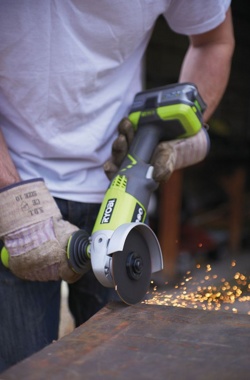 Ryobi R 18 AG-0 , Углошлифмашина, 18В, 115 мм, без аккумулятора и зарядного, арт 20849 - фото2