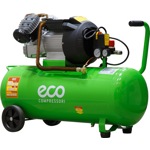 ECO AE-705-3, Компрессор, 440 л/мин, 8 атм, коаксиальный, масляный, ресив. 70 л, 220 В, 2.20 кВт, Шланг