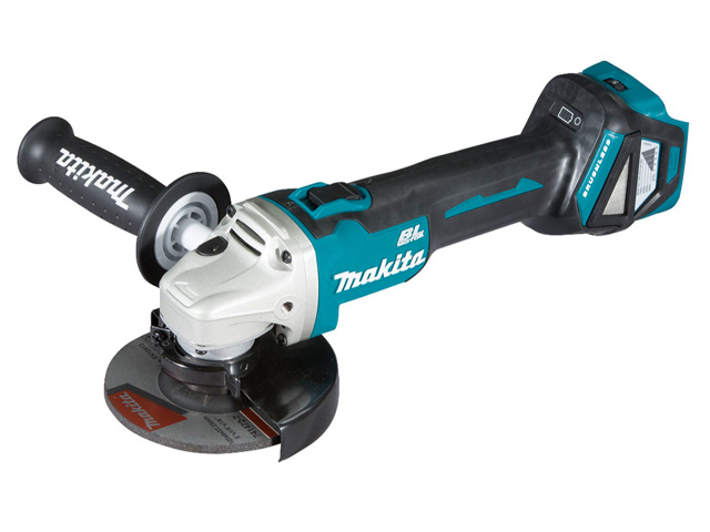 Makita DGA512Z, Углошлифмашина аккумуляторная (болгарка), 125мм,18В Li-ion, рег оборотов, пл пуск, без АКБ и ЗУ