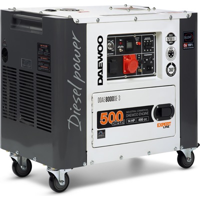 DAEWOO DDAE8000SE-3, Дизельный генератор, 220/380 В, 6.7/6.2 кВт- 400В, 2,7/2,5 кВт - 220В, 1х16A – 220В, 1х16A – 380В - фото1 DAEWOO DDAE8000SE-3, Дизельный генератор, 220/380 В, 6.7/6.2 кВт- 400В, 2,7/2,5 кВт - 220В, 1х16A – 220В, 1х16A – 380В - фото1