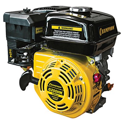 Champion G200HK, Двигатель 6,5 л.с4,8 кВт, 196см.куб, диаметр 19мм, шпон. Champion G200HK, Двигатель 6,5 л.с4,8 кВт, 196см.куб, диаметр 19мм, шпон.