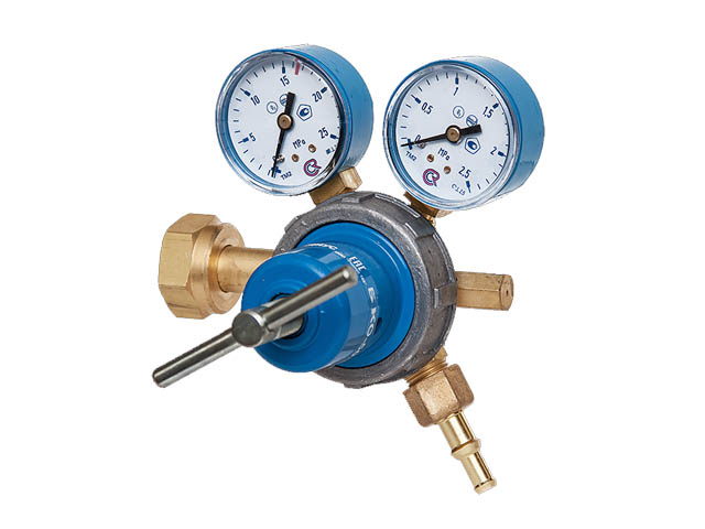 Редуктор кислородный БКО-50-4 (давл. 20/1,25 МПа, 50 м3/ч, ф6/9 мм) в коробке (ООО "РЕДИУС 168") - фото1