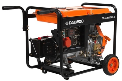 Daewoo DDAE6000XE-3, Генератор дизельный, 5 кВт, 82 кг, арт 23569 - фото2
