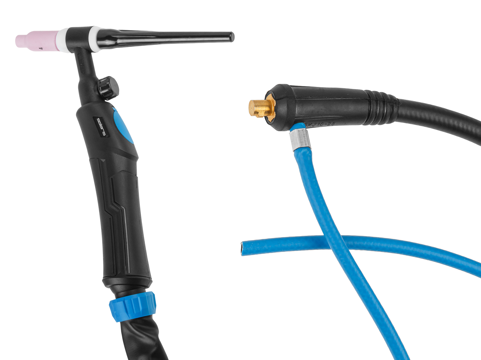 Горелка сварочная TIG WGT-17V (4м, 150А, разъем 10-25, вентиль) SOLARIS Горелка сварочная TIG WGT-17V (4м, 150А, разъем 10-25, вентиль) SOLARIS