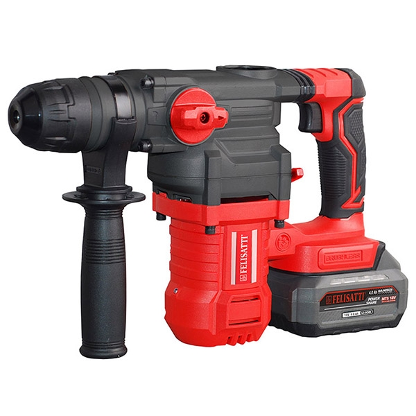 Felisatti FT1597 Felisatti, Аккумуляторный перфоратор SDS-Plus 4,5 Дж, 26 мм (кейс, 1 аккум. 4,0 Ач, ЗУ 4А) Felisatti FT1597 Felisatti, Аккумуляторный перфоратор SDS-Plus 4,5 Дж, 26 мм (кейс, 1 аккум. 4,0 Ач, ЗУ 4А)