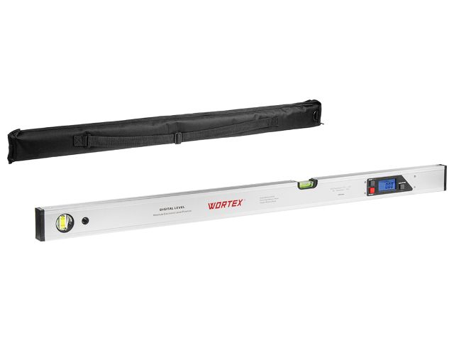 Уровень электронный WORTEX DL 1000 в кор. 4х90, погр.(0,90): 0,05,остальн.: 0,2, 1000 мм Уровень электронный WORTEX DL 1000 в кор. 4х90, погр.(0,90): 0,05,остальн.: 0,2, 1000 мм