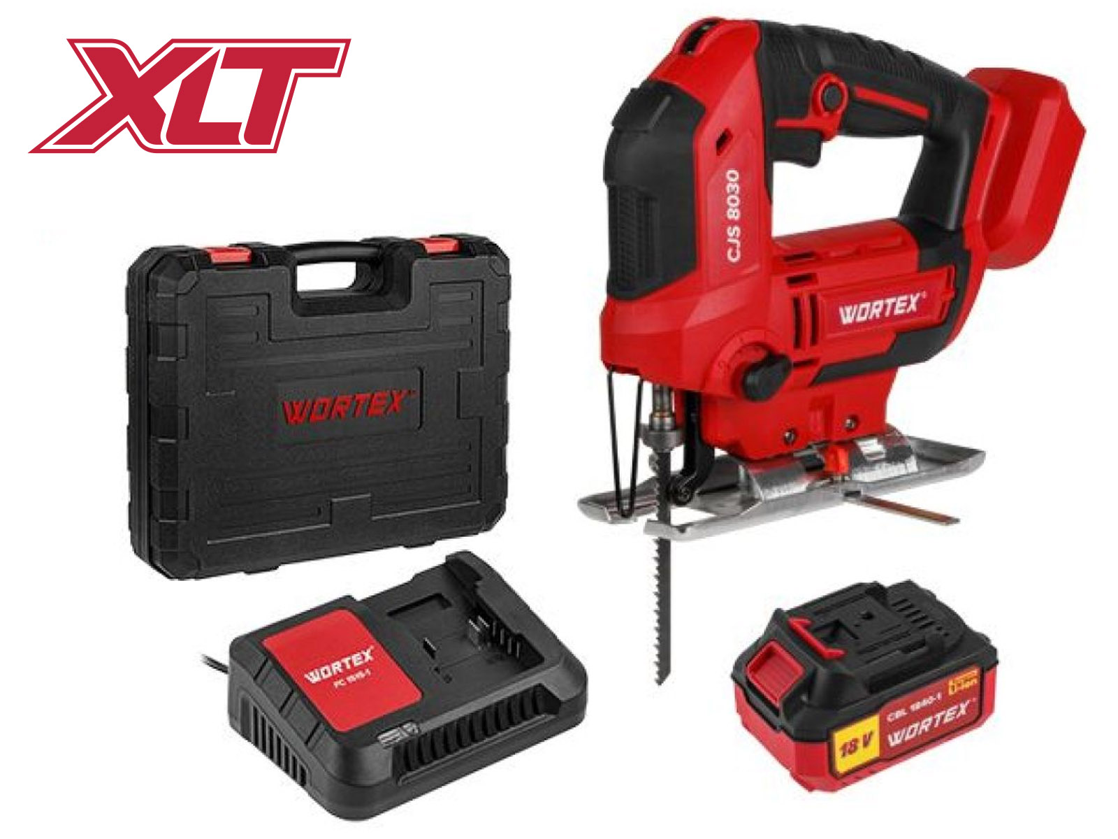 Аккум. лобзик WORTEX CJS 8030 в чем. ALL1 XLT SET 18 В, 500-3000 об/мин, 85 мм, 1х4 А*ч Аккум. лобзик WORTEX CJS 8030 в чем. ALL1 XLT SET 18 В, 500-3000 об/мин, 85 мм, 1х4 А*ч
